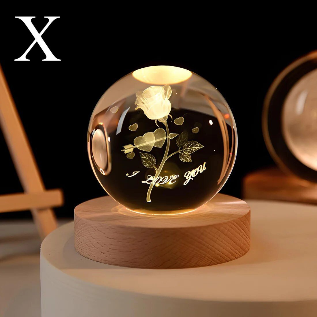 Crystal Ball Night Lamp-حجم كبير - الصورة 8