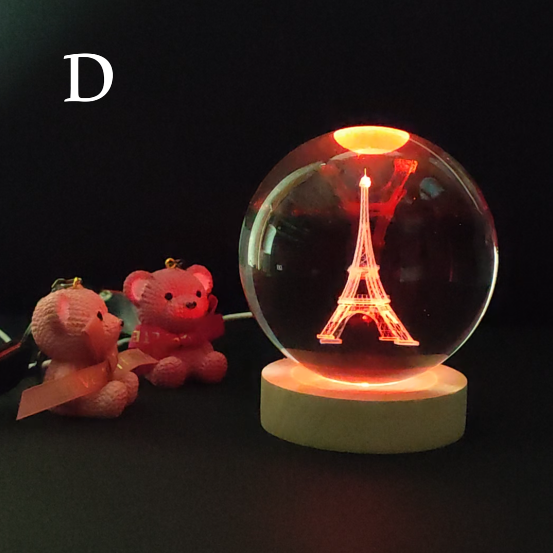Crystal Ball Night Lamp-حجم كبير - الصورة 9