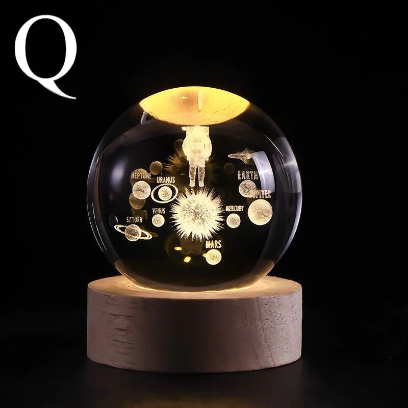 Crystal Ball Night Lamp-حجم كبير - الصورة 5