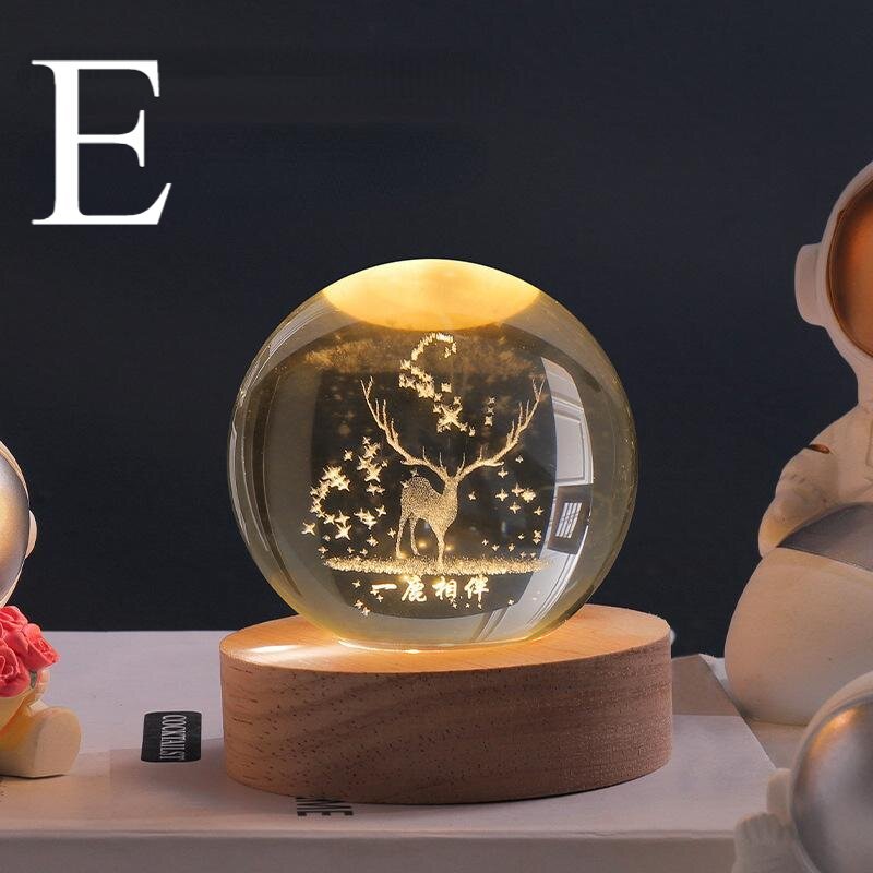 Crystal Ball Night Lamp-حجم كبير - الصورة 3