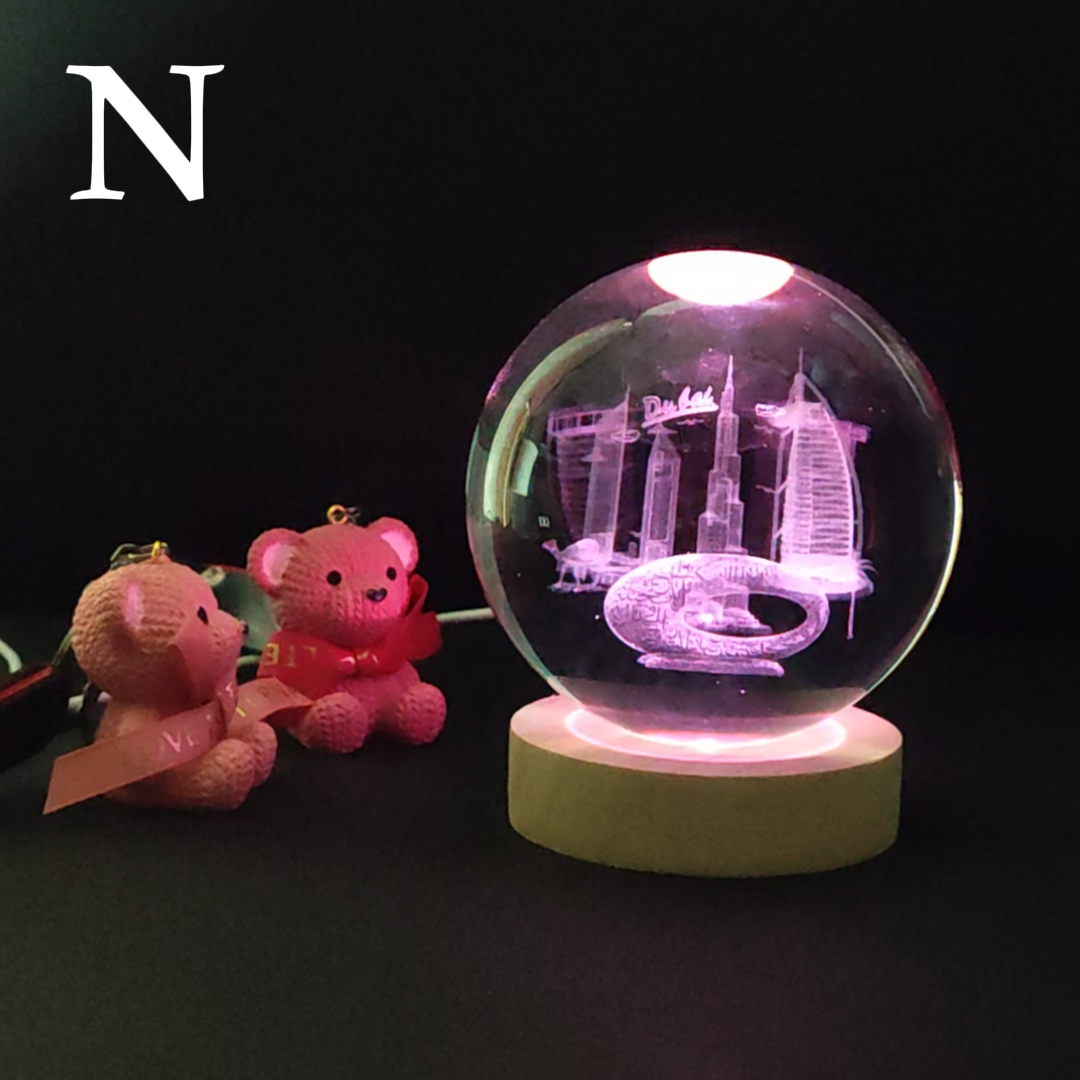 Crystal Ball Night Lamp-حجم كبير - الصورة 11