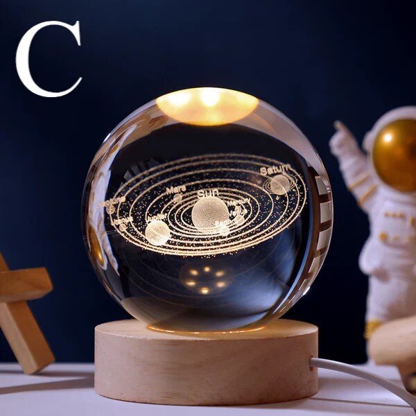 Crystal Ball Night Lamp-حجم كبير - الصورة 2
