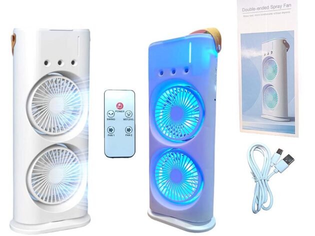 Ventilateur de bureau à LED-مروحة مكتبية  بنظام تبريد